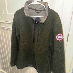 Canada Goose Green Fleece Pullover